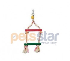 Living World Junglewood 2-Step Rope Ladder W.Hanging Clip